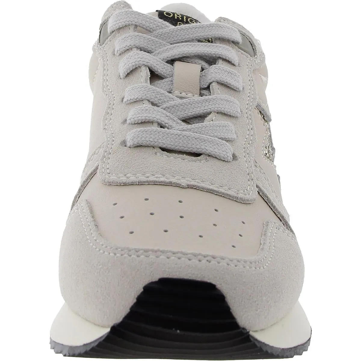 Womens Glitter Leather Casual And Fashion Sneakers