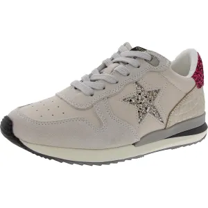 Womens Glitter Leather Casual And Fashion Sneakers