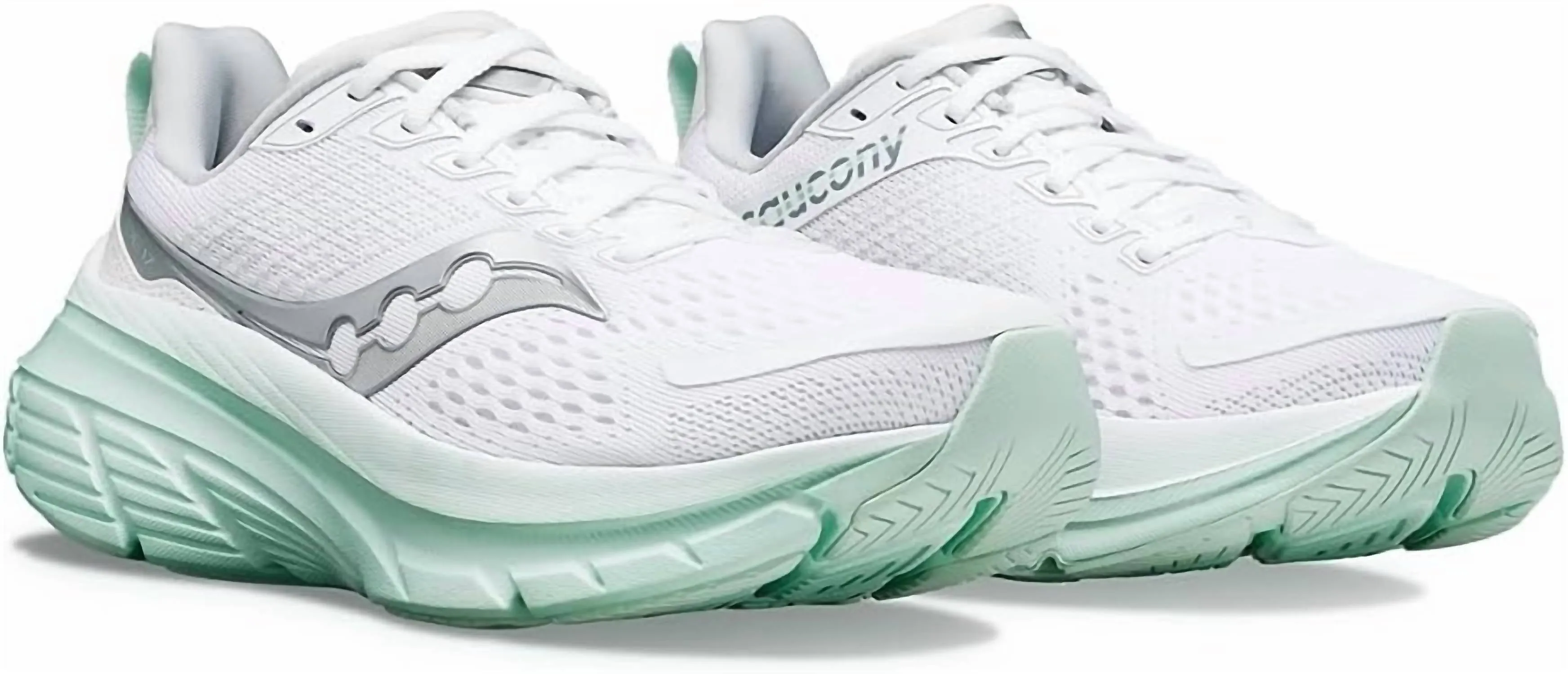 Women's Guide 17 Running Shoes In White/jade