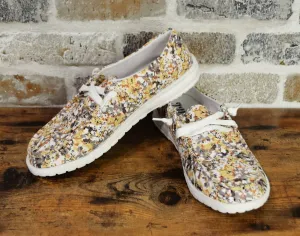 Women's Gypsy Jazz Dahlia Sneakers In White Yellow