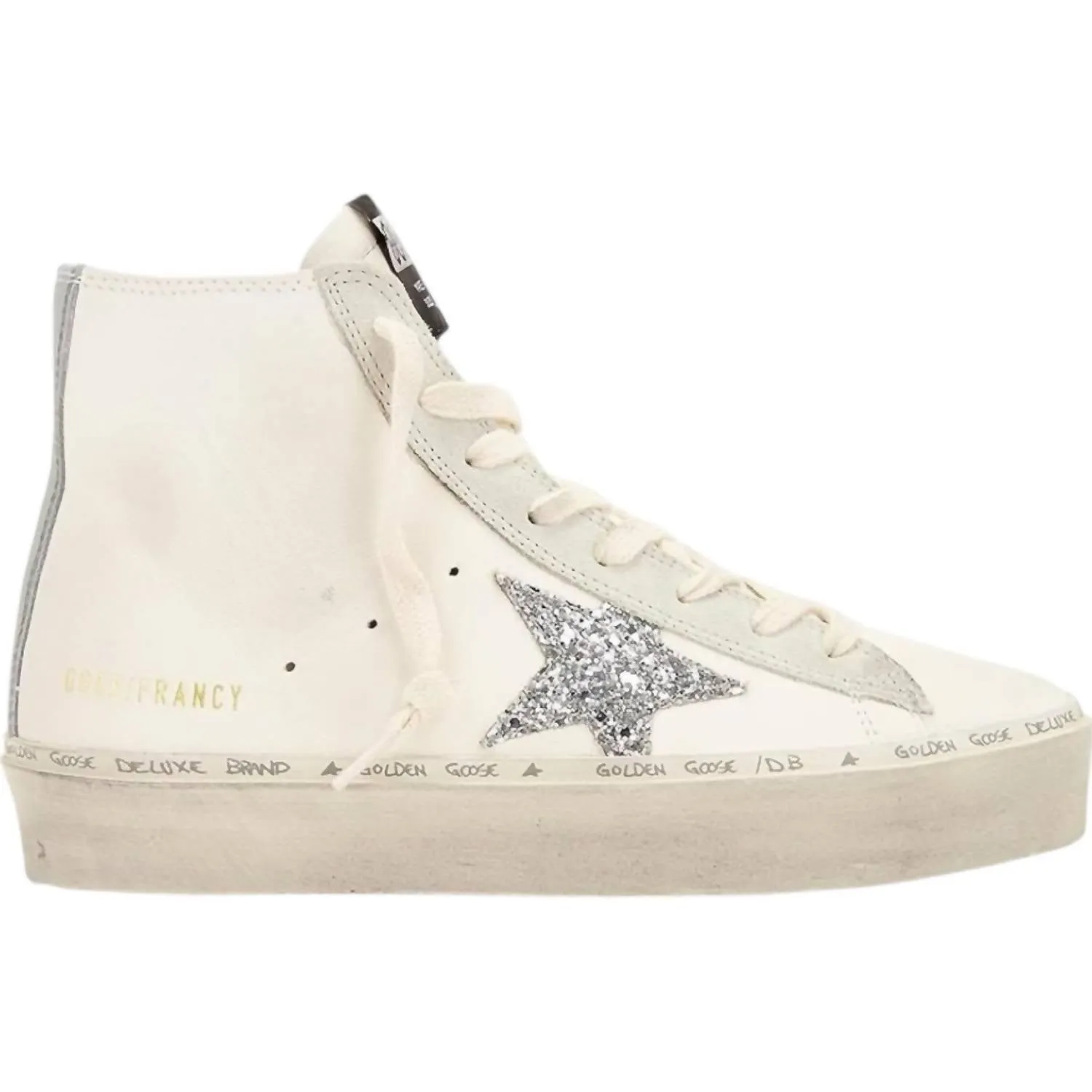 Women's Hi Francy Sneakers In White/ice/silver