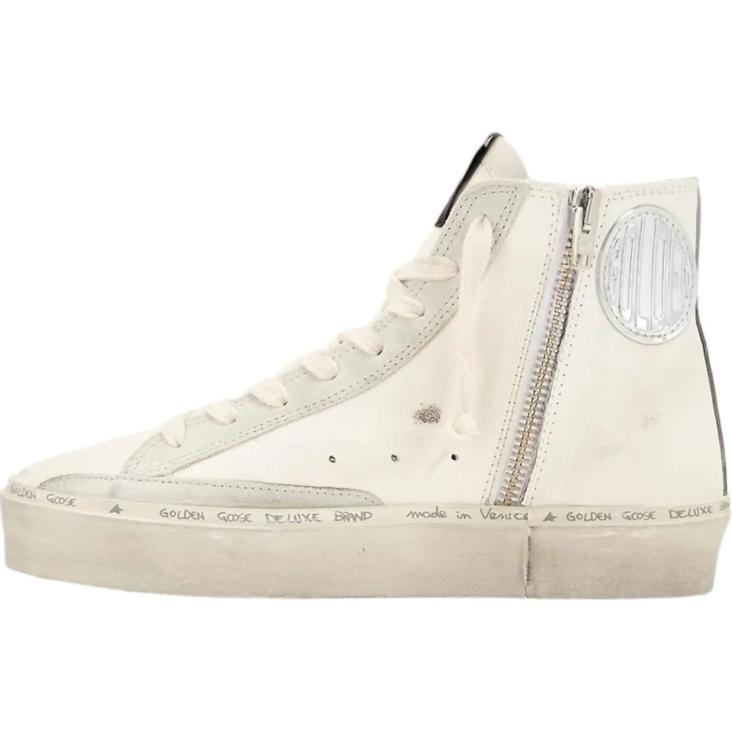 Women's Hi Francy Sneakers In White/ice/silver
