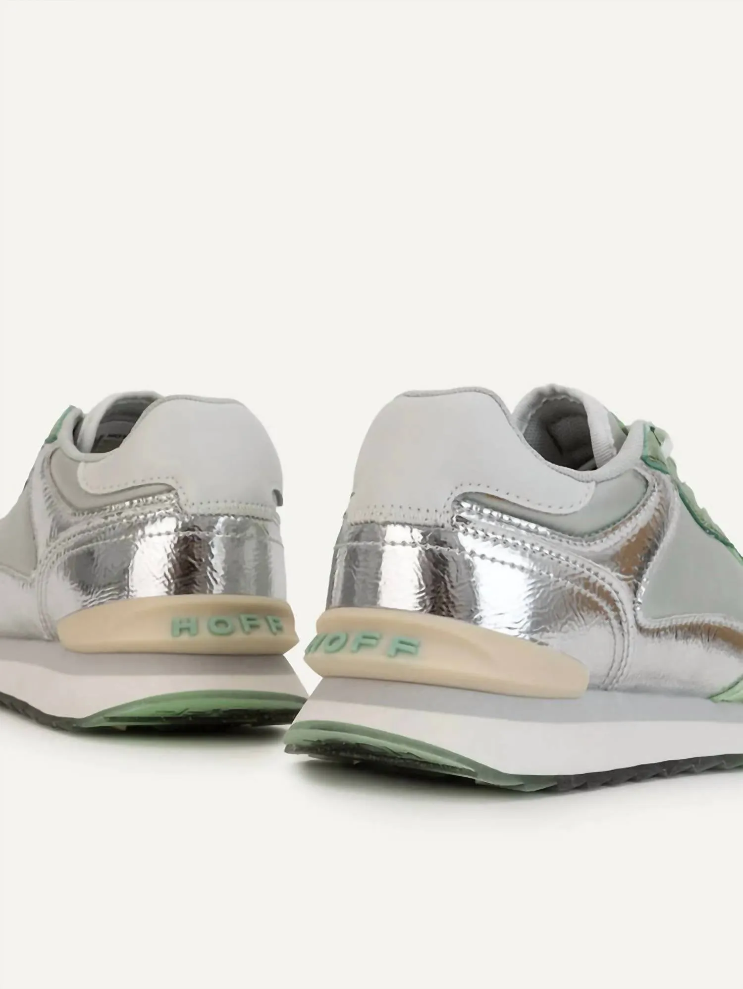 Women's Iron Sneaker In Metallic/green