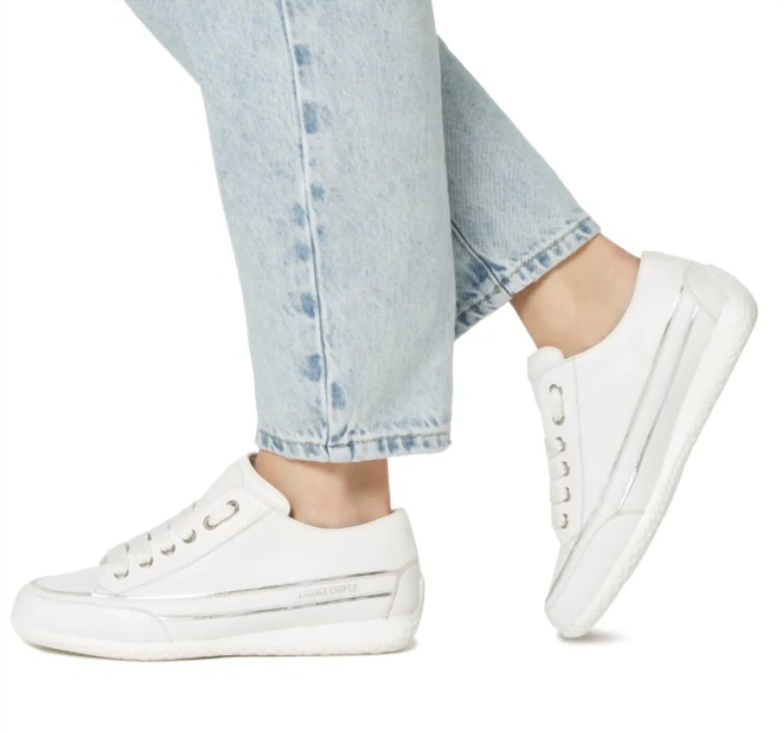 Women's Janis Stripe Sneaker In White