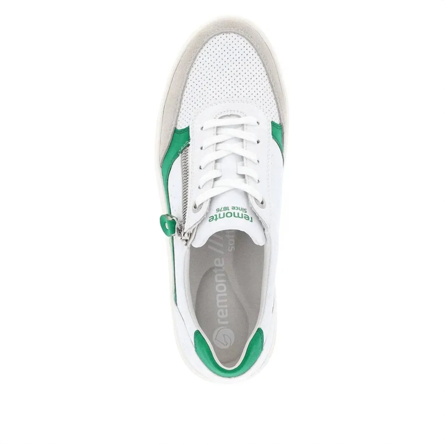 Women's Kendra Sneakers In White/green