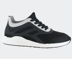 Women's Krypton Sneaker - Medium In Black/gray Knit