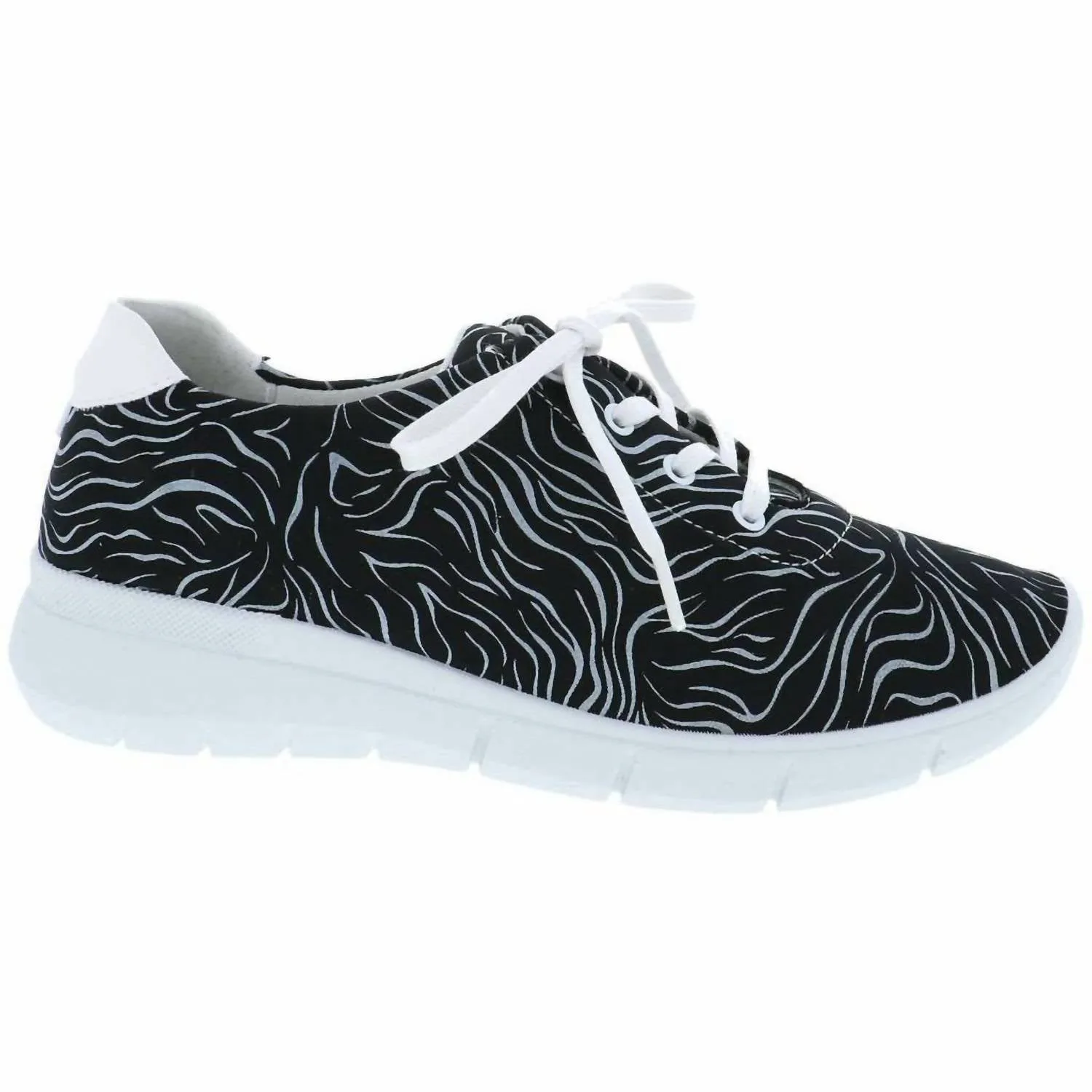 Women's L76 Lightweight Lace-Up Sneaker In Black, White