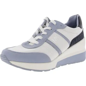 Womens Lace-Up Faux Leather Casual And Fashion Sneakers