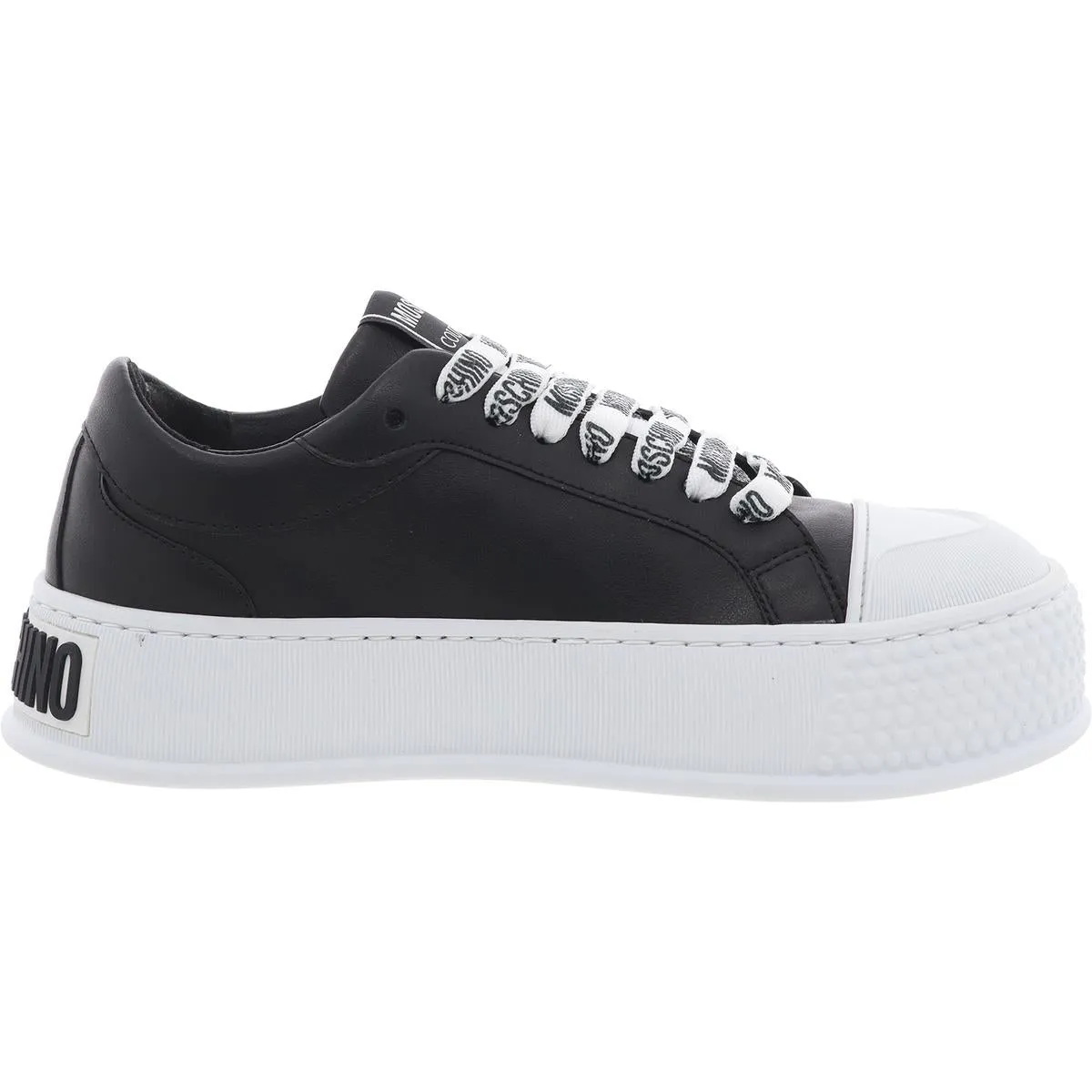 Womens Lace-Up Faux Leather Casual And Fashion Sneakers