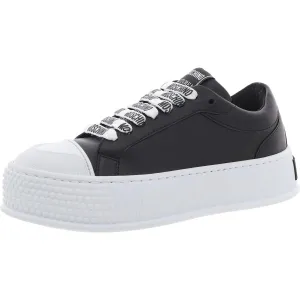 Womens Lace-Up Faux Leather Casual And Fashion Sneakers