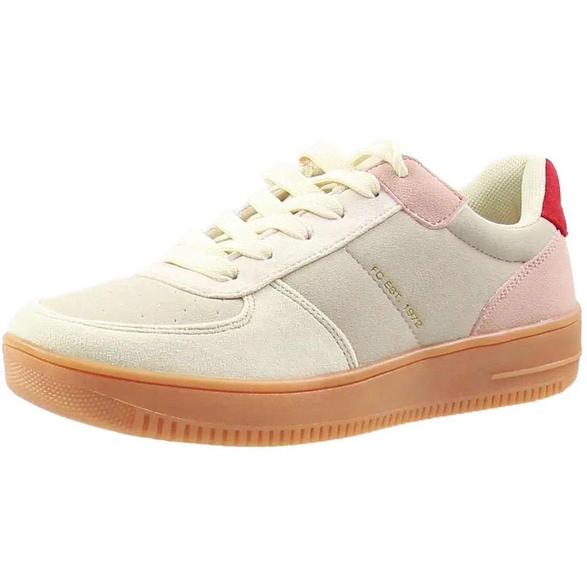 Womens Lace-Up Suede Casual And Fashion Sneakers