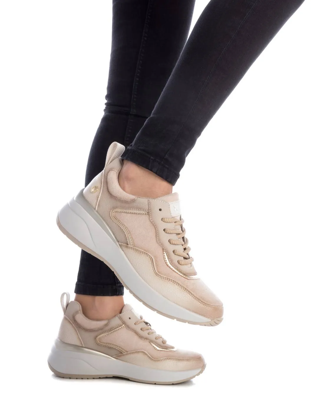 Women's Lace-Up Suede Sneakers By XTI
