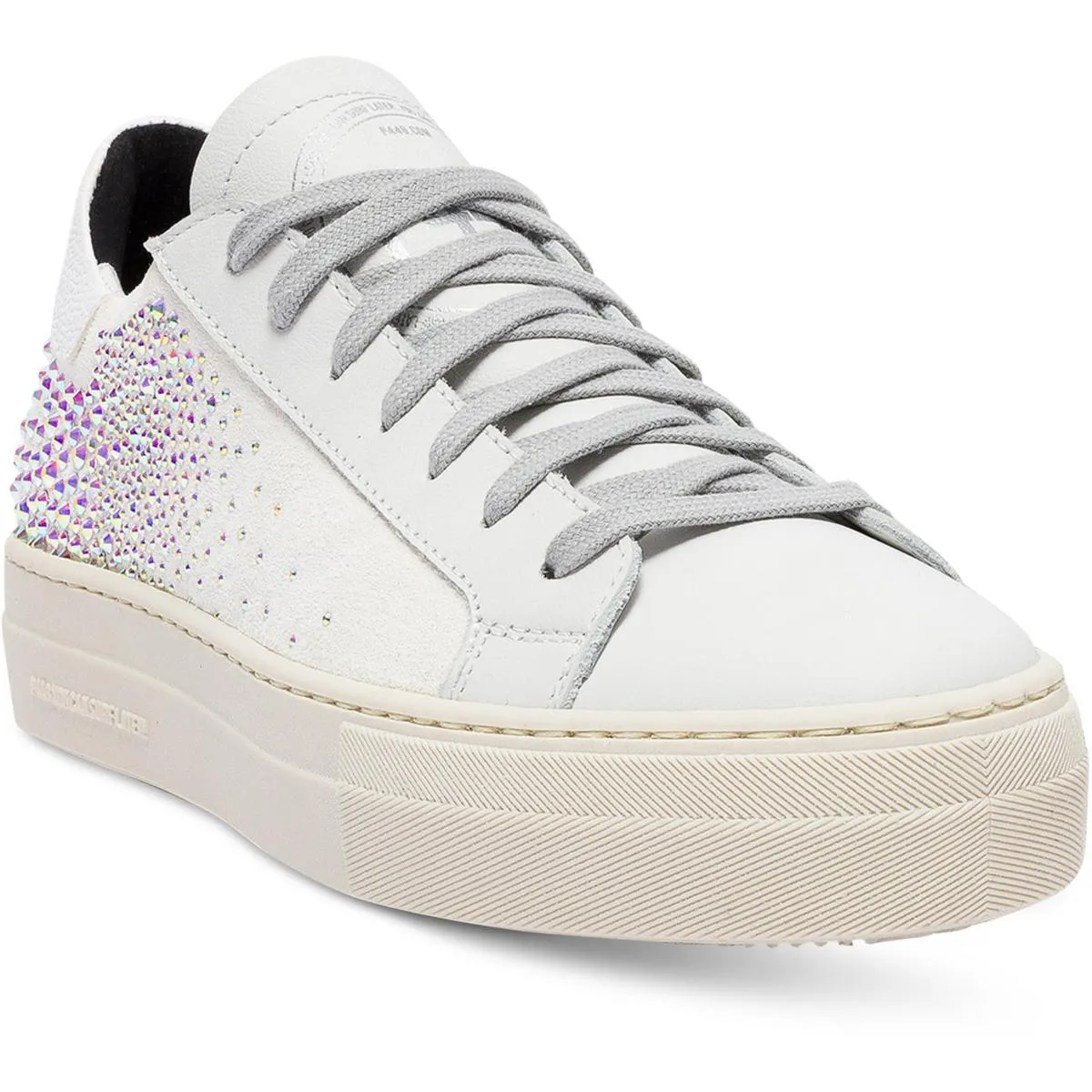 Womens Leather Lace-Up Casual and Fashion Sneakers