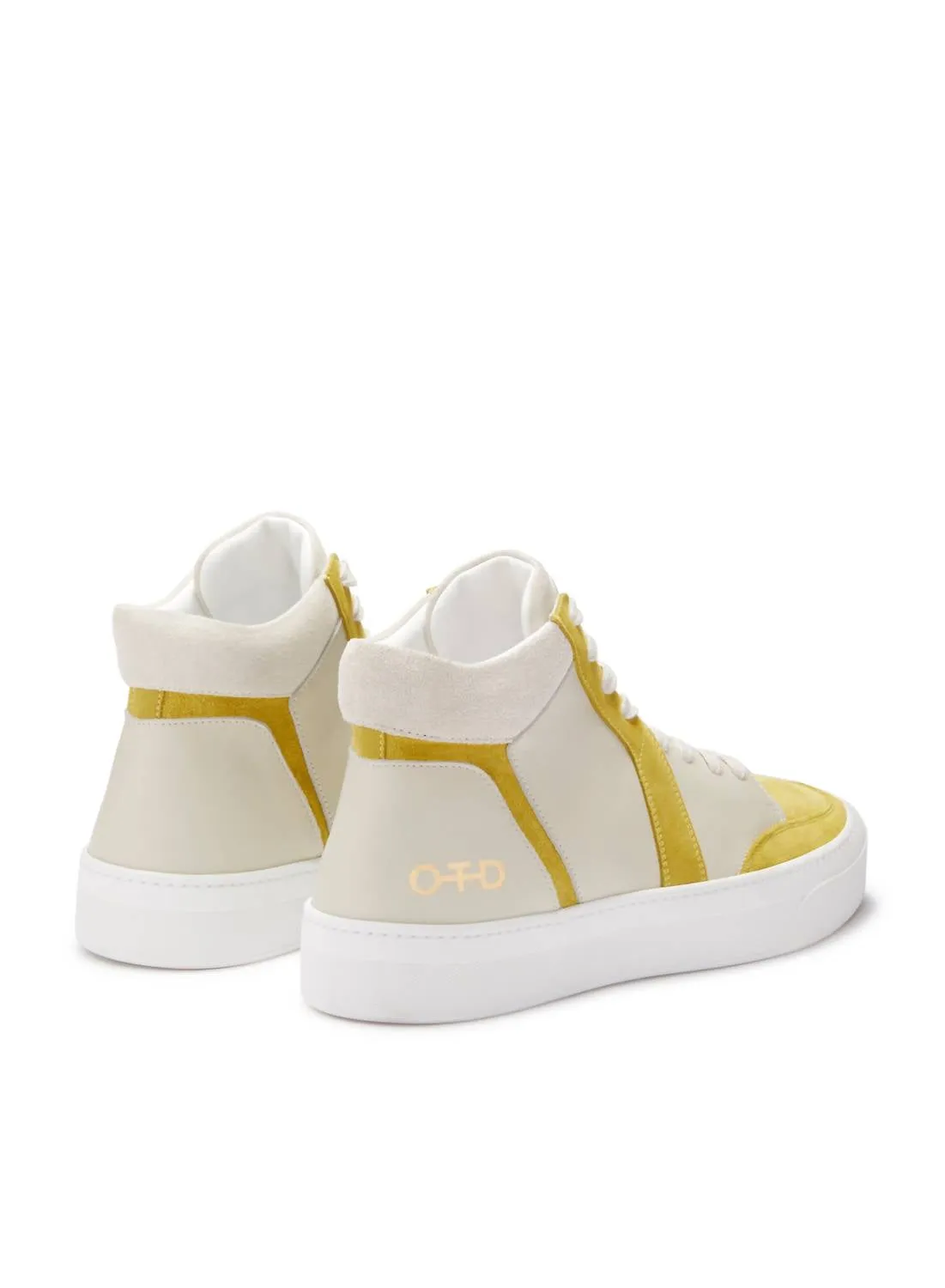 Women's Leather Mid Top Sneaker In Light Taupe