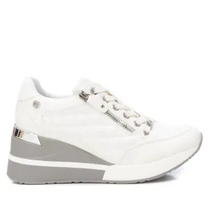 Women's Leather Quilted Sneakers In White