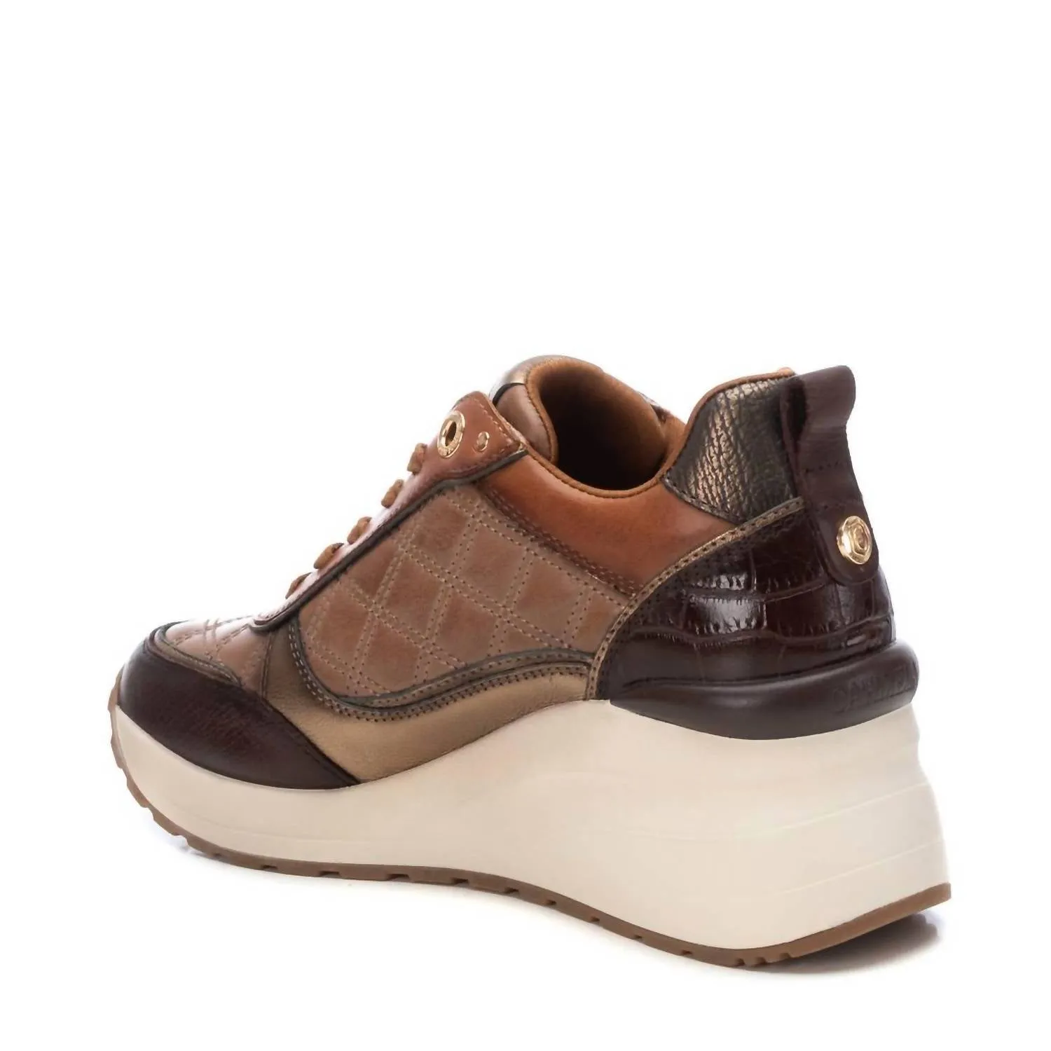 Women's Leather Sneakers In Brown