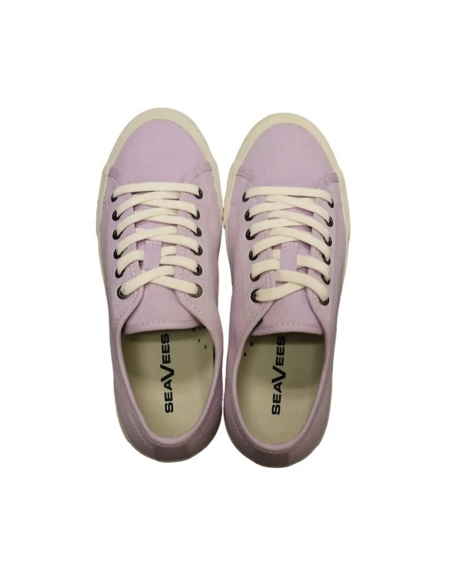 Women's Monterey Sneaker Standard In Lilac Cotton Canvas