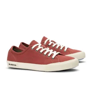 Women's Monterey Sneaker Standard Sneaker In Red Ochre Cotton Canvas