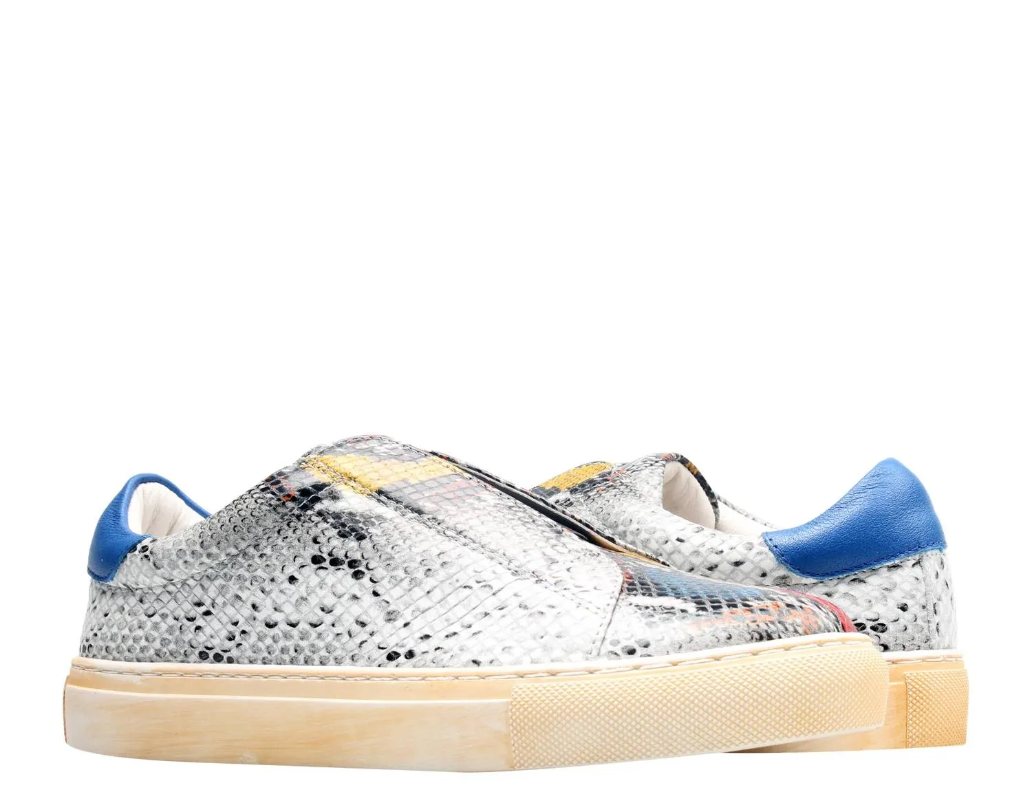 Women's Nissa Slip-On Shoes In Grey Embossed Snake