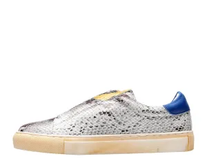 Women's Nissa Slip-On Shoes In Grey Embossed Snake