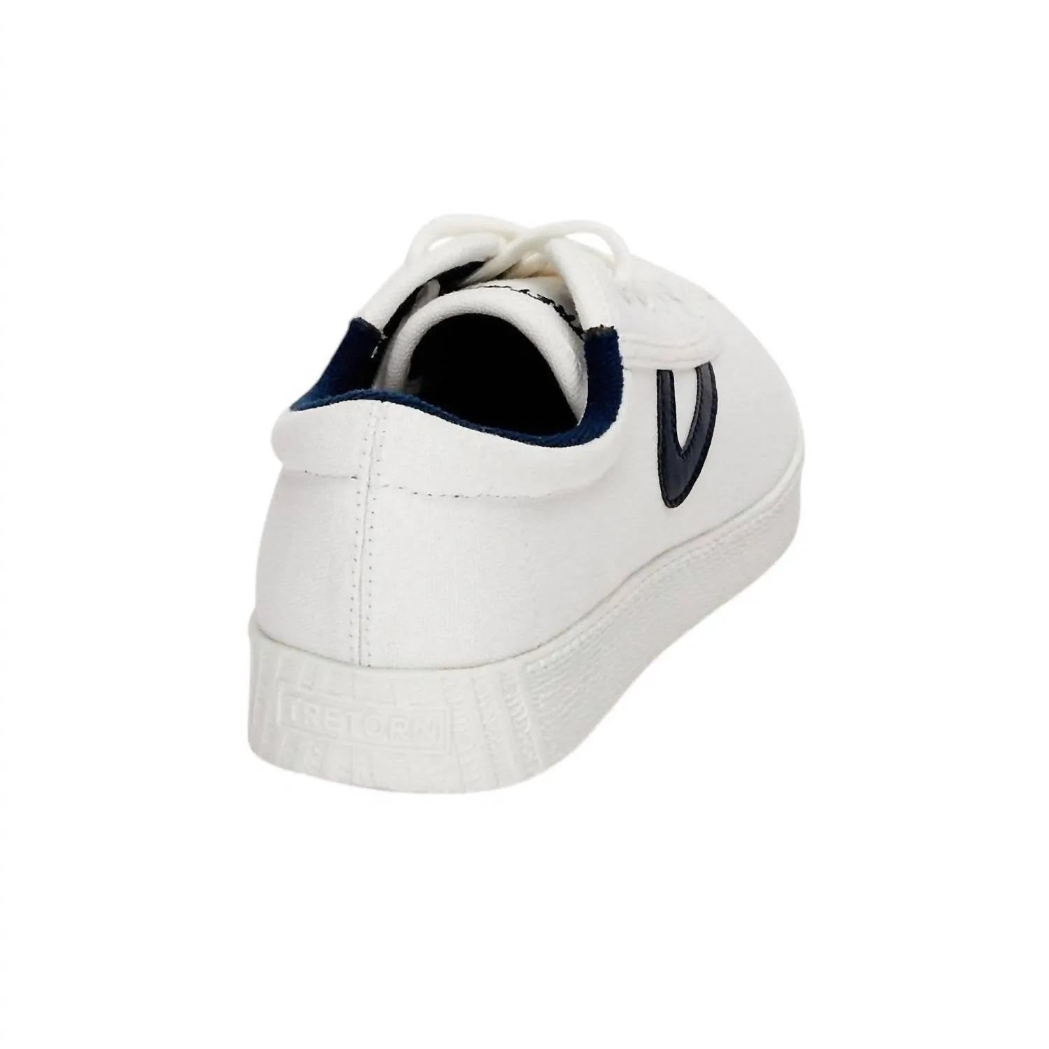 Women's Nylite Canvas Sneaker In White/navy