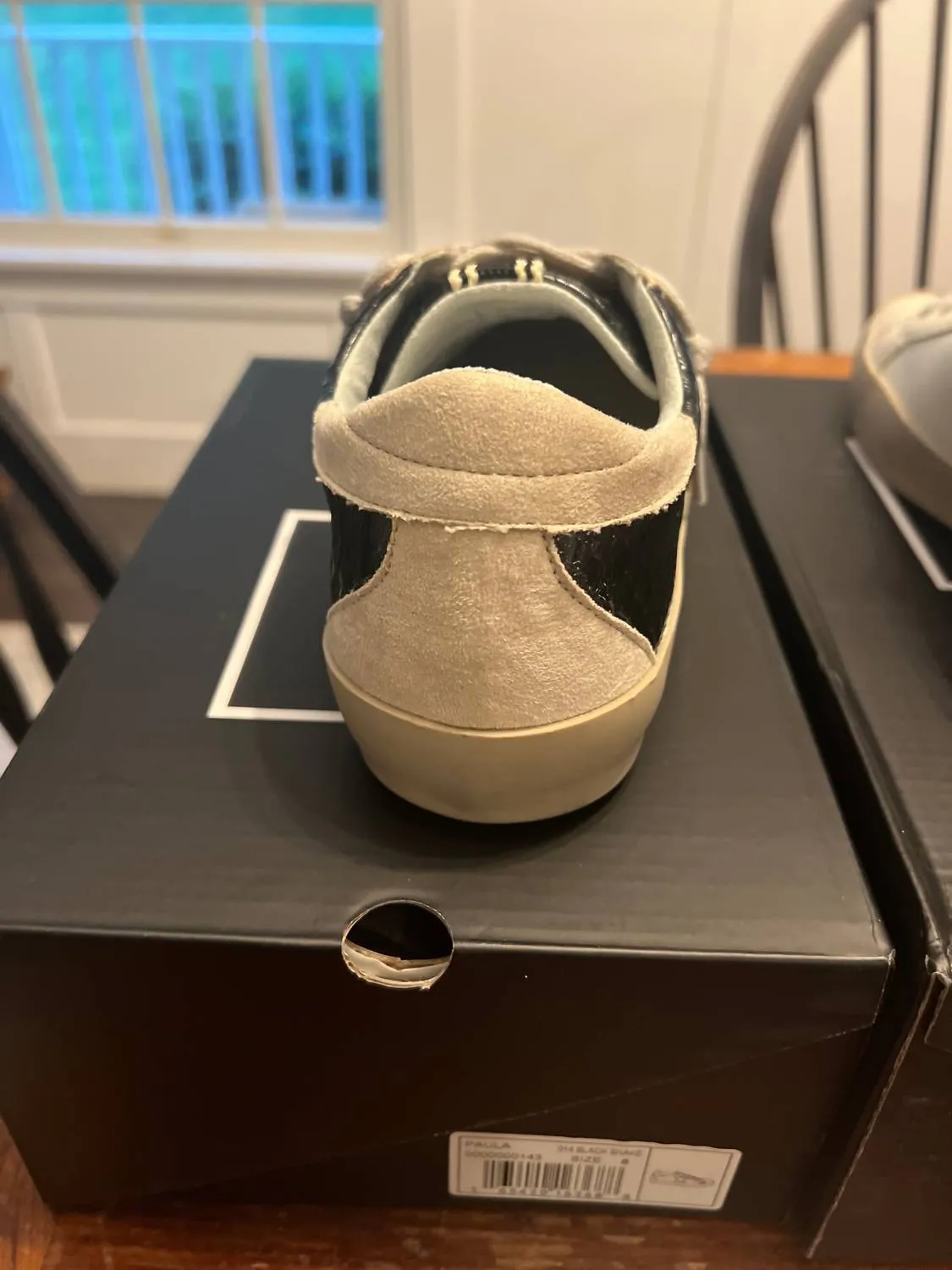 Women's Paula Snake Sneakers In Black