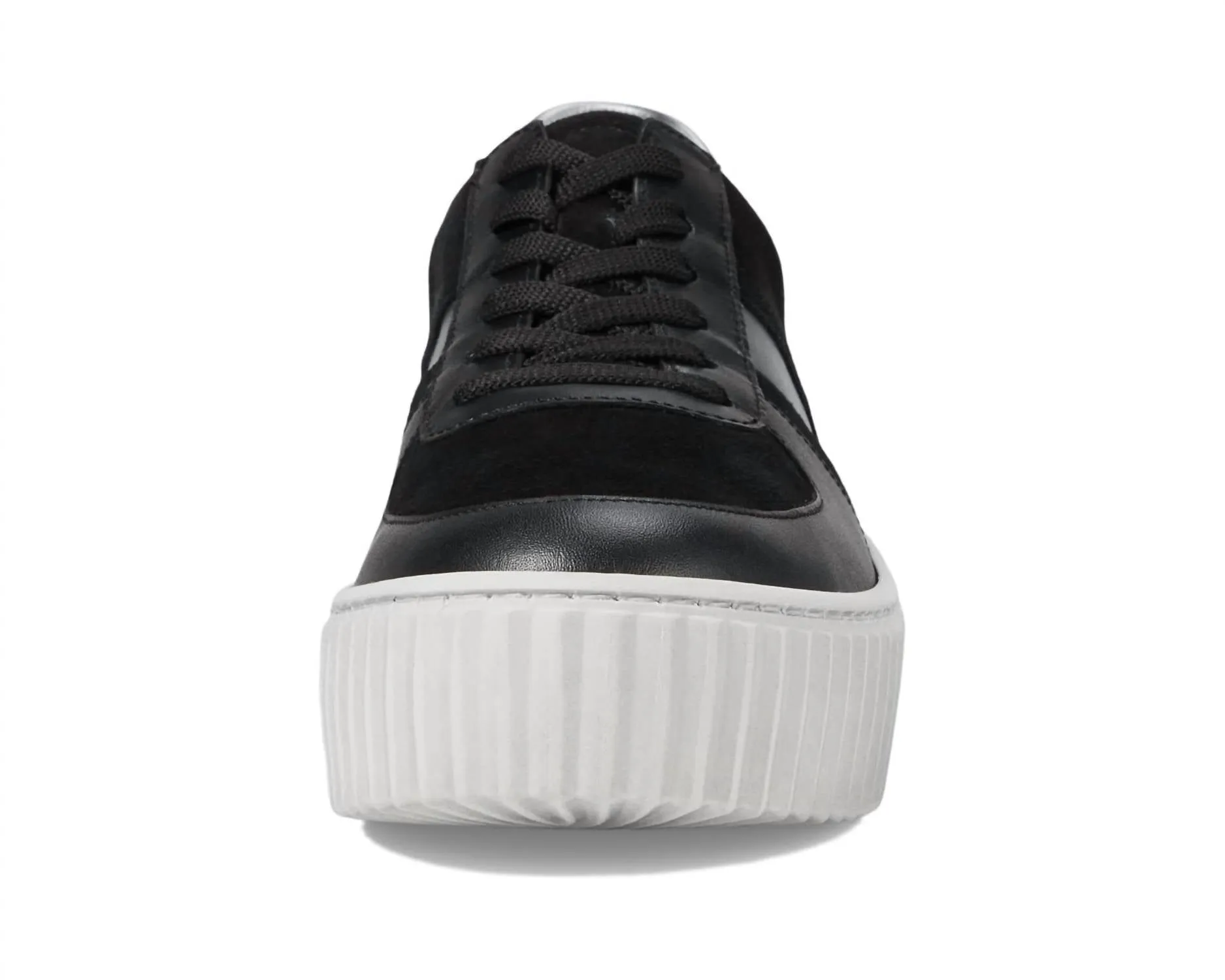Women's Platform Sneakers In Black/silver