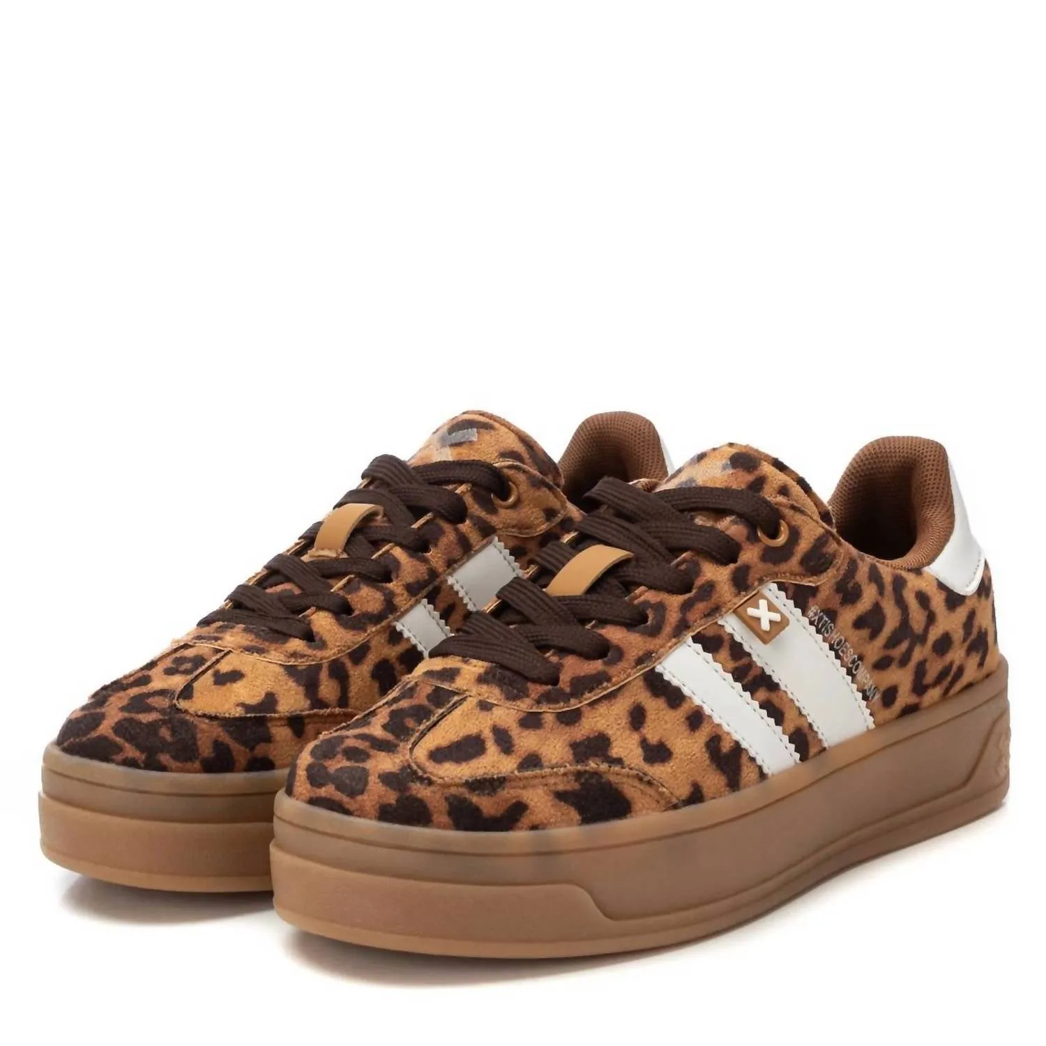Women's Platform Trainer Sneakers In Leopard