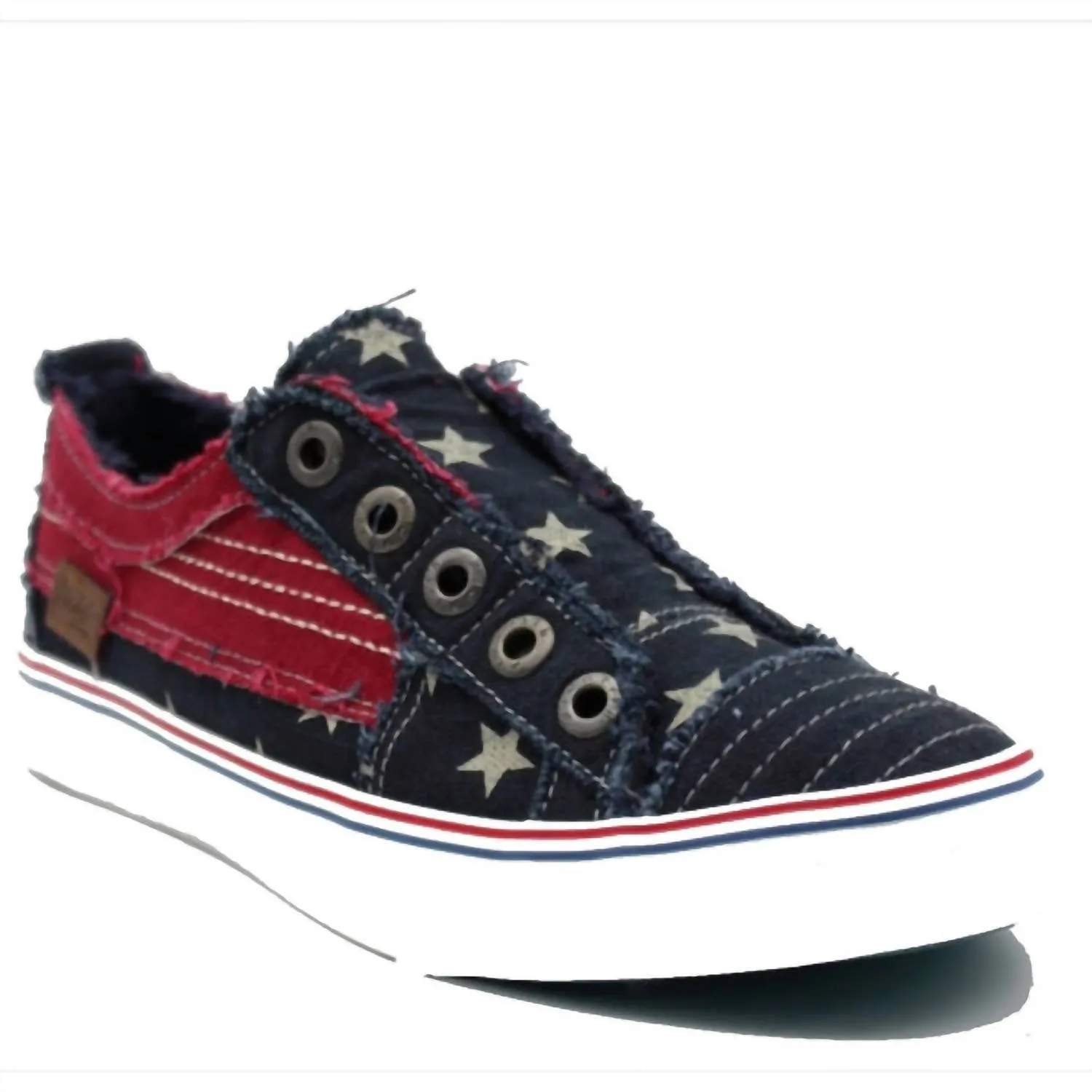 Women's Play Sneakers In Navy/red