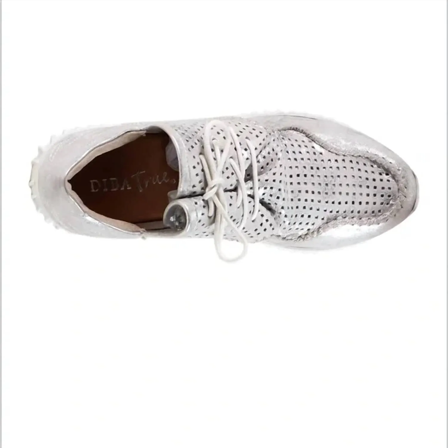 Women's Poker Hand Sneakers In Silver Metallic