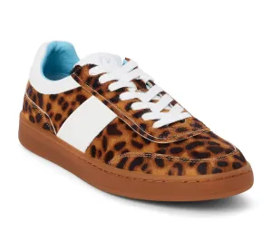 Women's Quincy Low-Top Sneaker In Cheetah Cow Hair