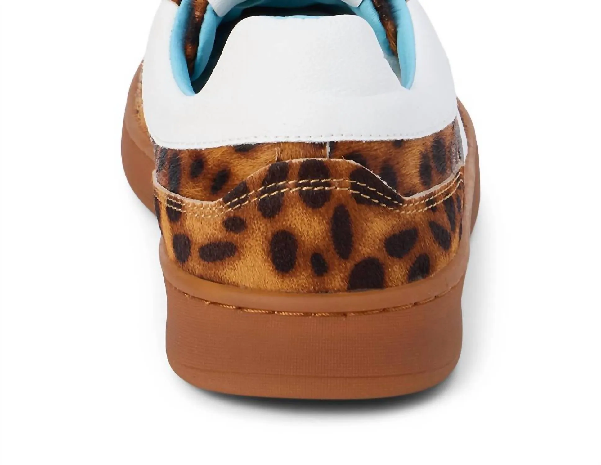 Women's Quincy Low-Top Sneaker In Cheetah Cow Hair