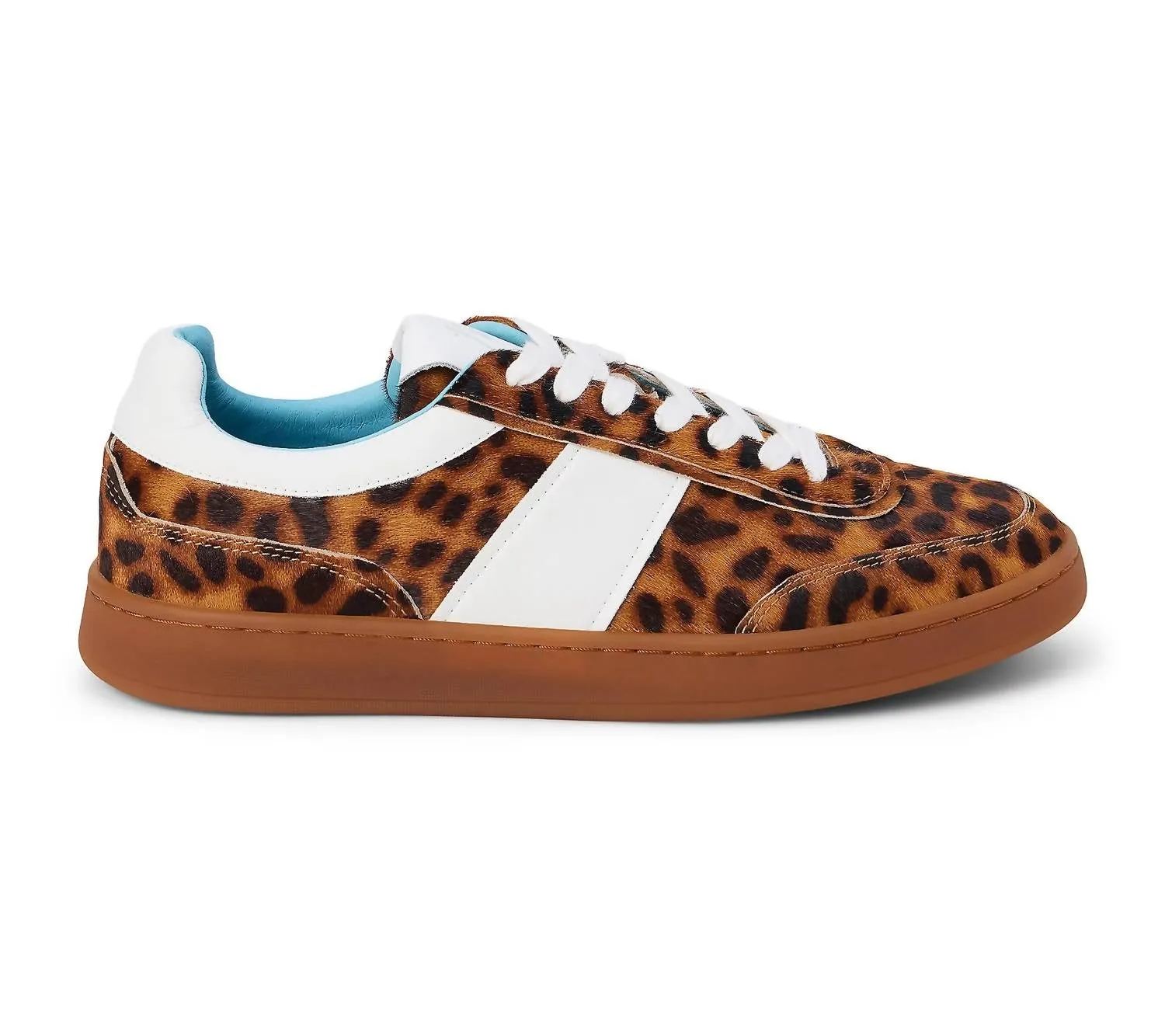 Women's Quincy Low-Top Sneaker In Cheetah Cow Hair