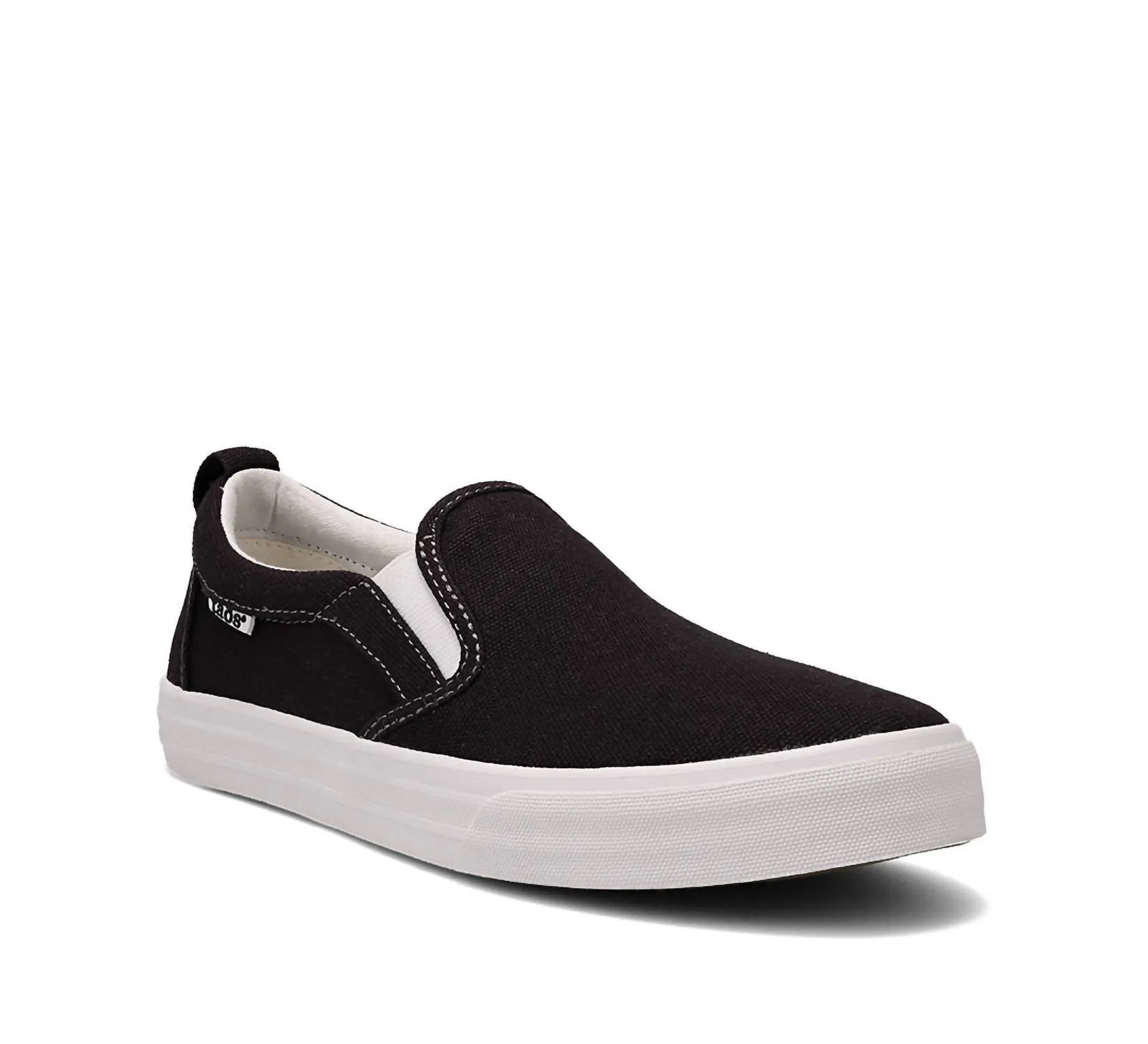Women's Rubber Soul Canvas Sneakers In Black/white Canvas