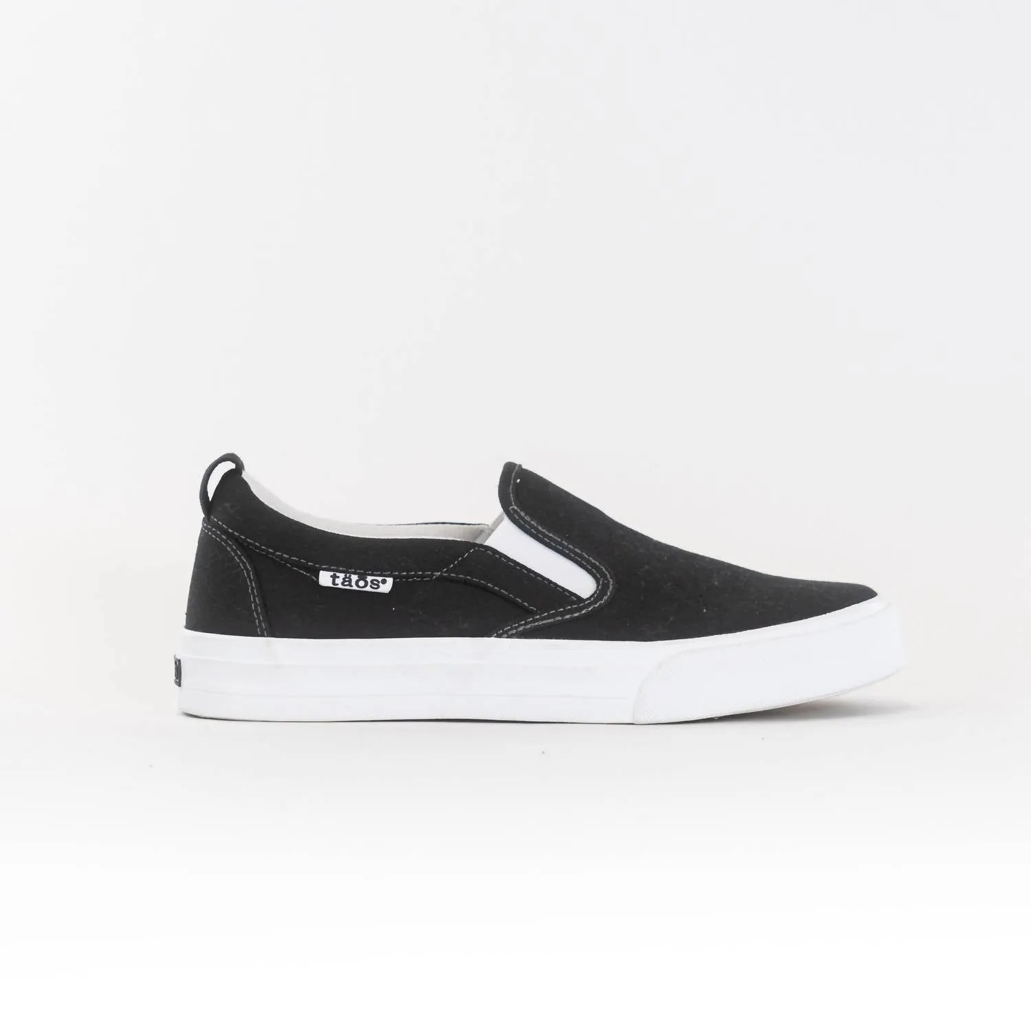 Women's Rubber Soul Canvas Sneakers In Black/white Canvas