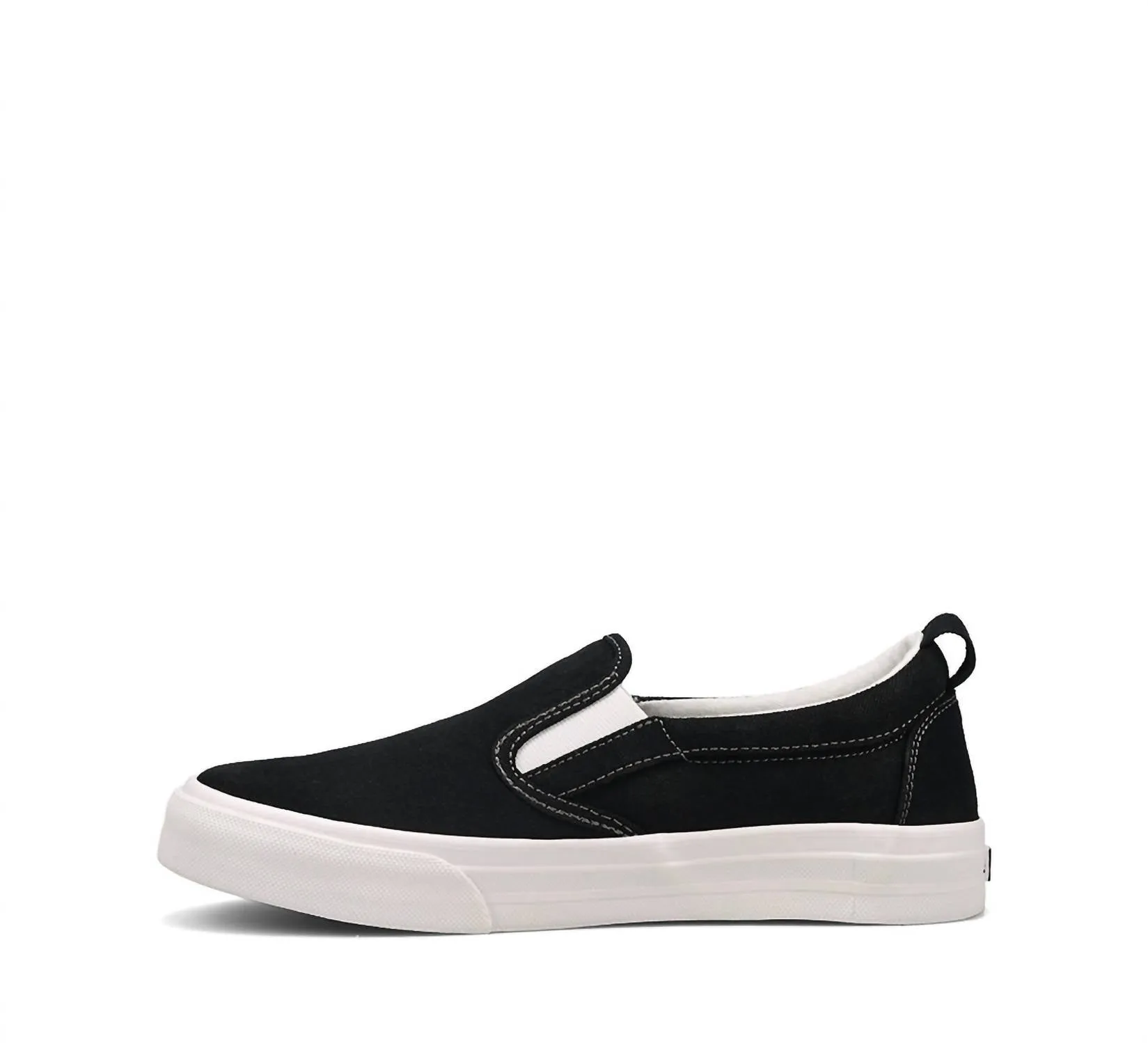 Women's Rubber Soul Canvas Sneakers In Black/white Canvas