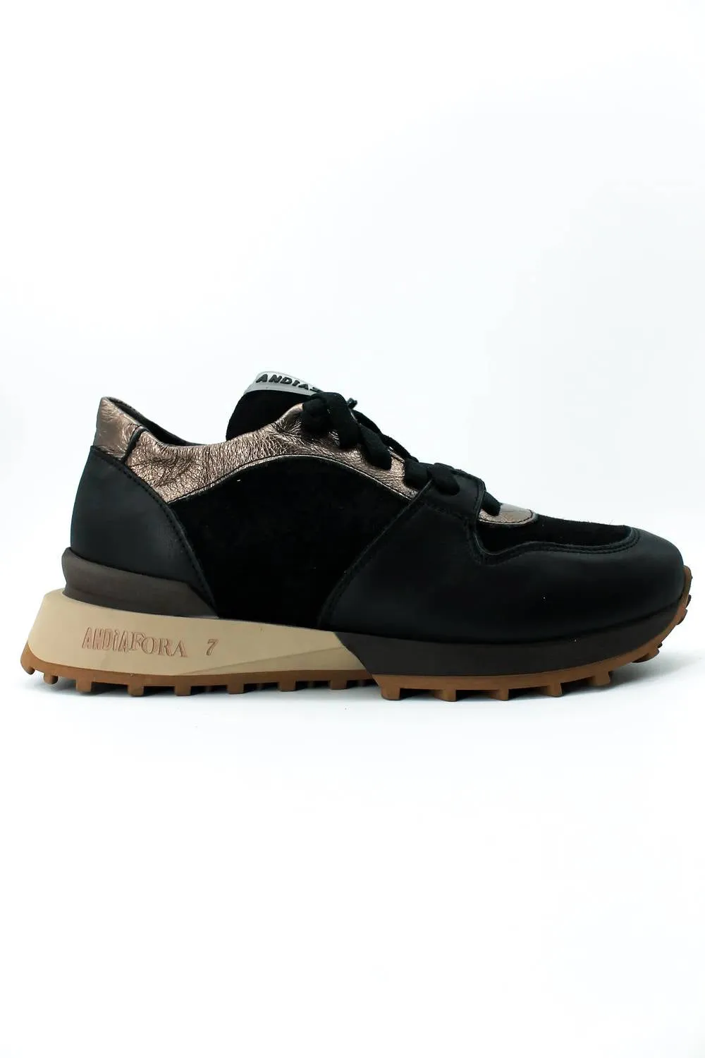 Women's Ruffle Sneaker In Black