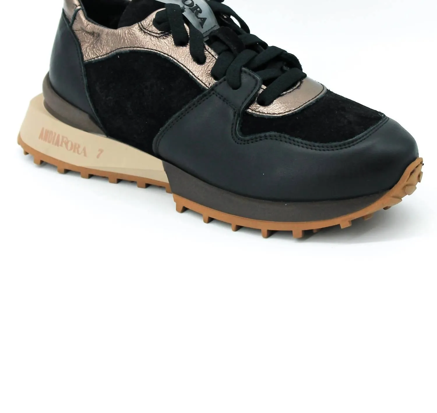 Women's Ruffle Sneaker In Black