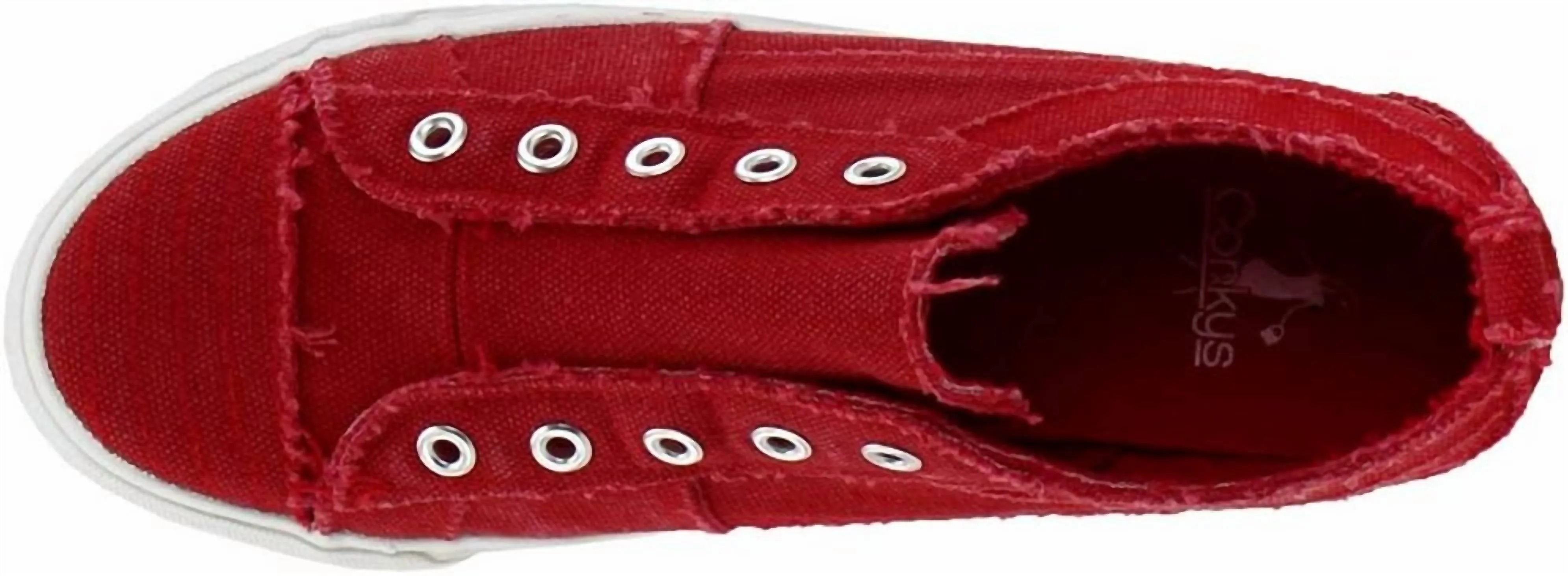 Women's Slip On Sneakers In Red