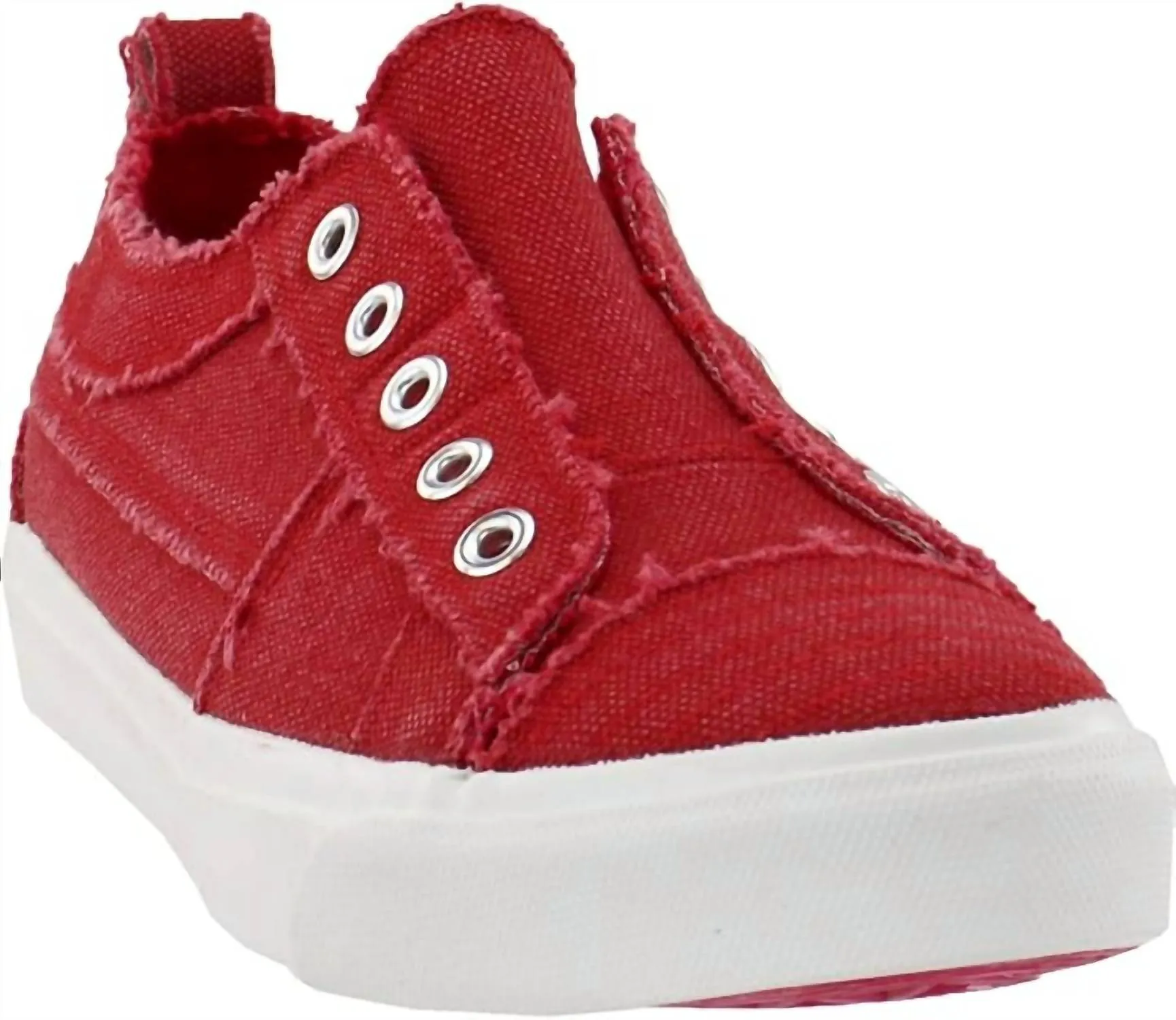 Women's Slip On Sneakers In Red