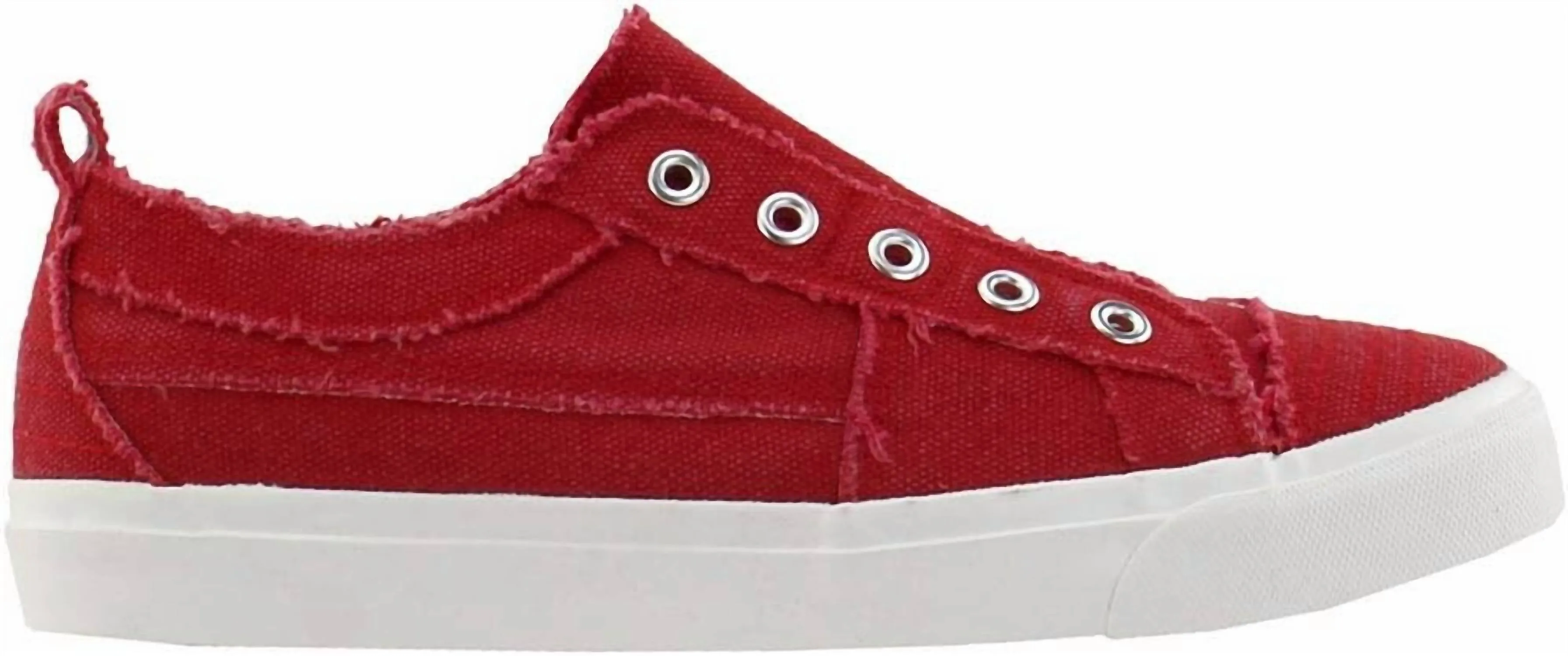 Women's Slip On Sneakers In Red