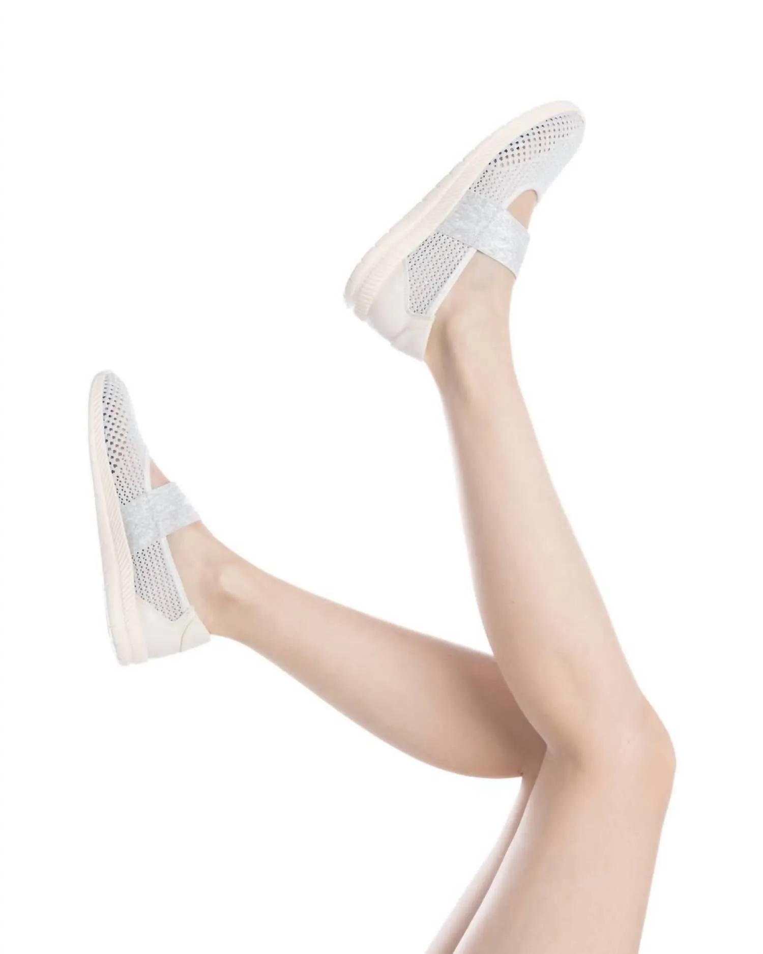 Women's Slip On Sneakers In Silver