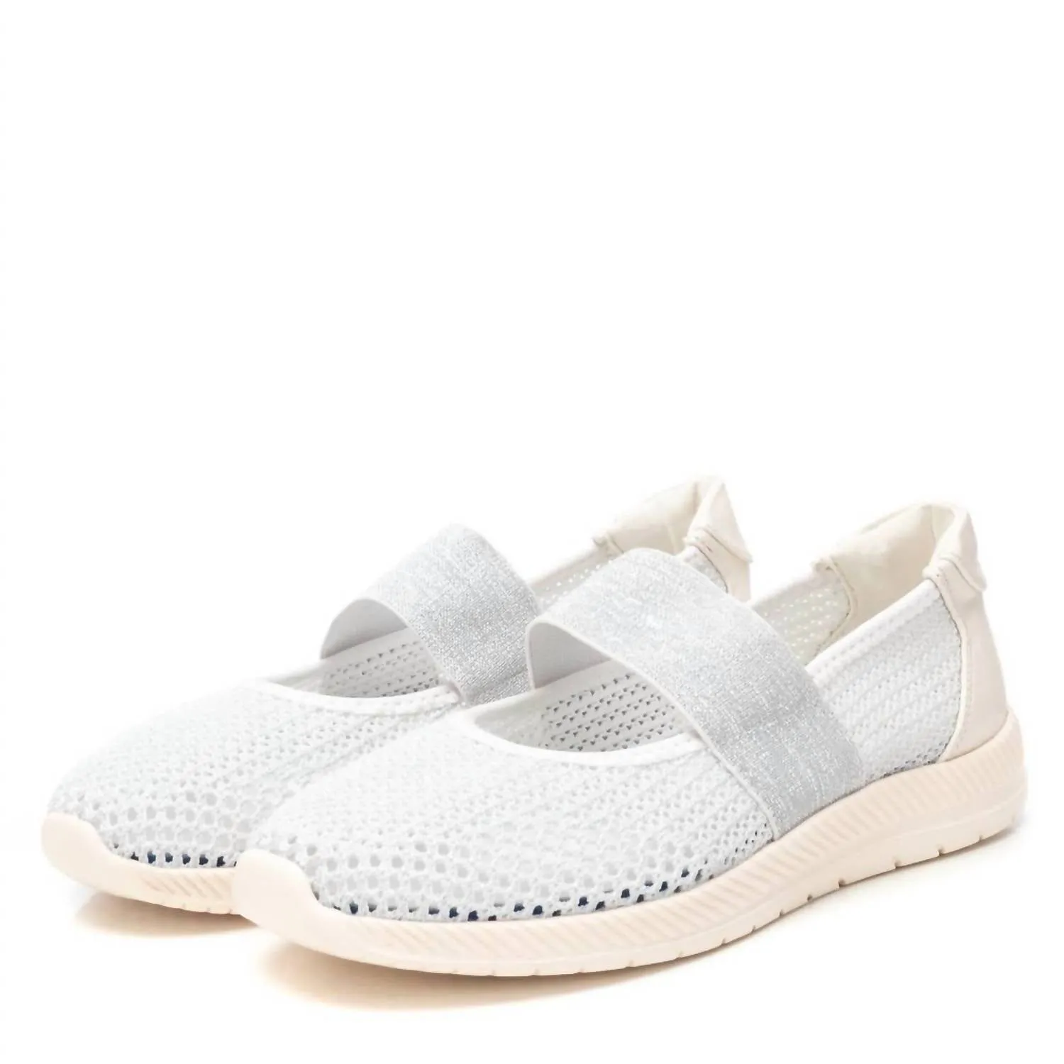 Women's Slip On Sneakers In Silver