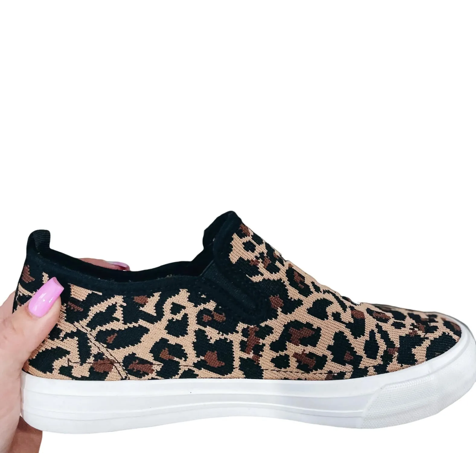 Women's So Fly Leopard Slip On Sneakers