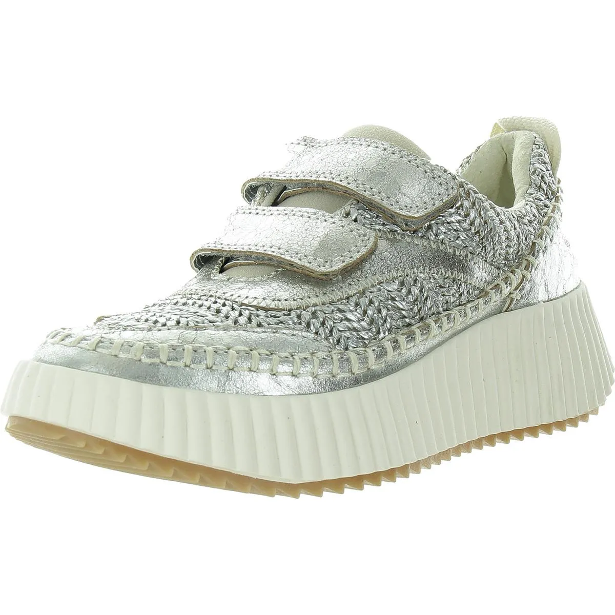 Womens Strappy Leather Casual And Fashion Sneakers