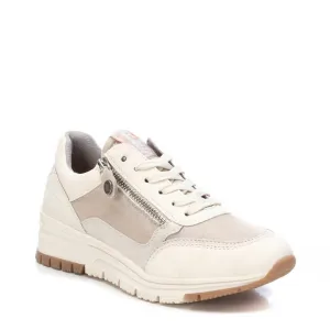 Women's Suede Casual Sneakers In Light Beige