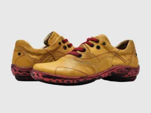 Women's Summertime Shoes In Yellow/red