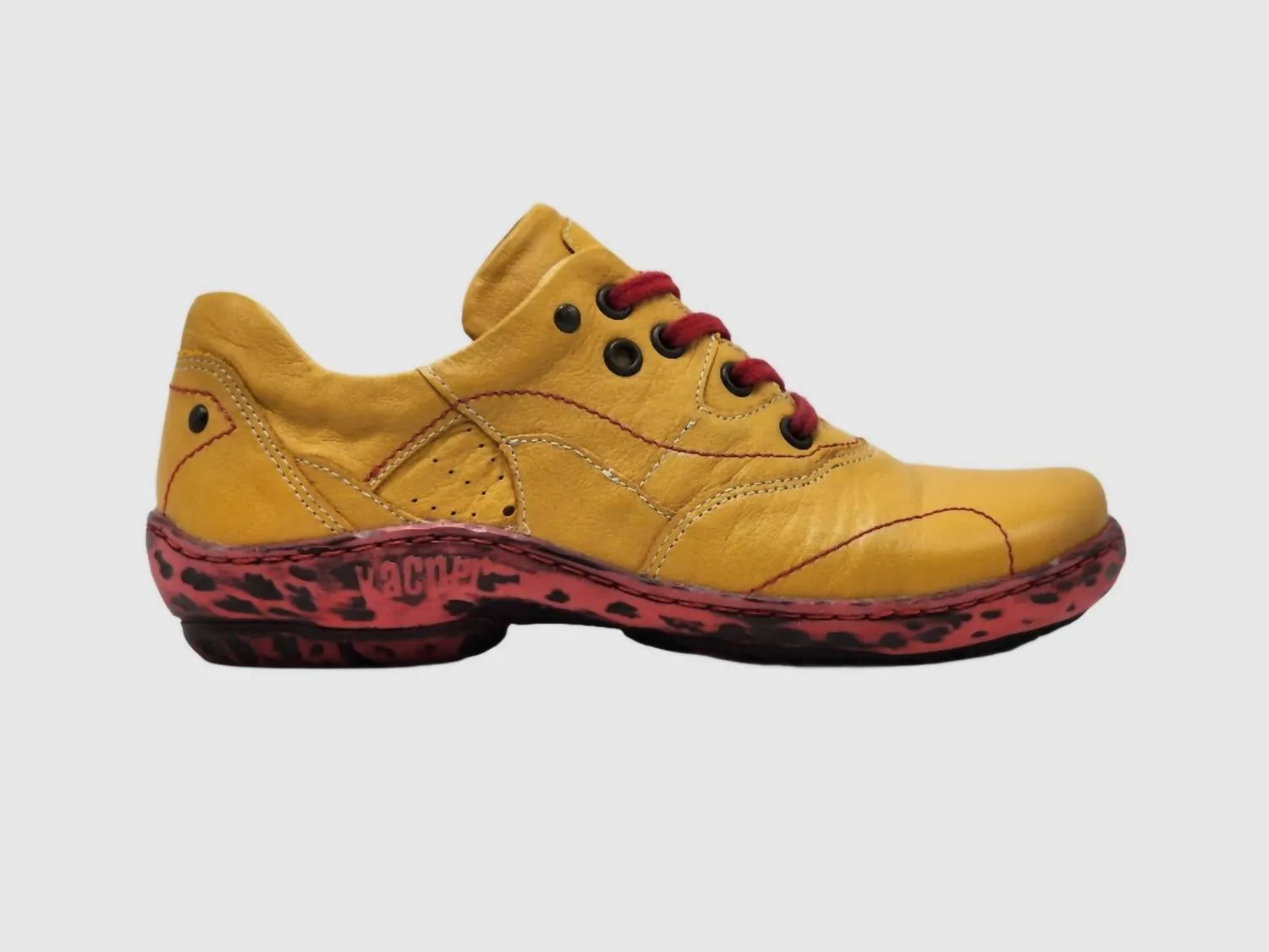 Women's Summertime Shoes In Yellow/red