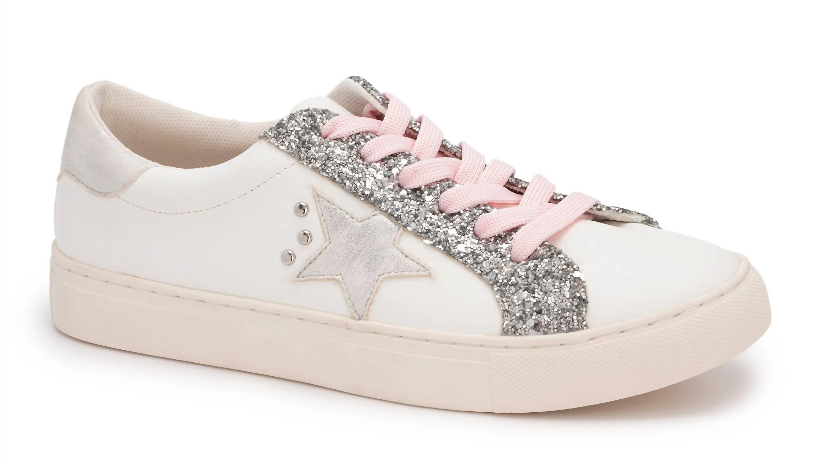 Women's Supernova Star Sneakers In Silver Glitter