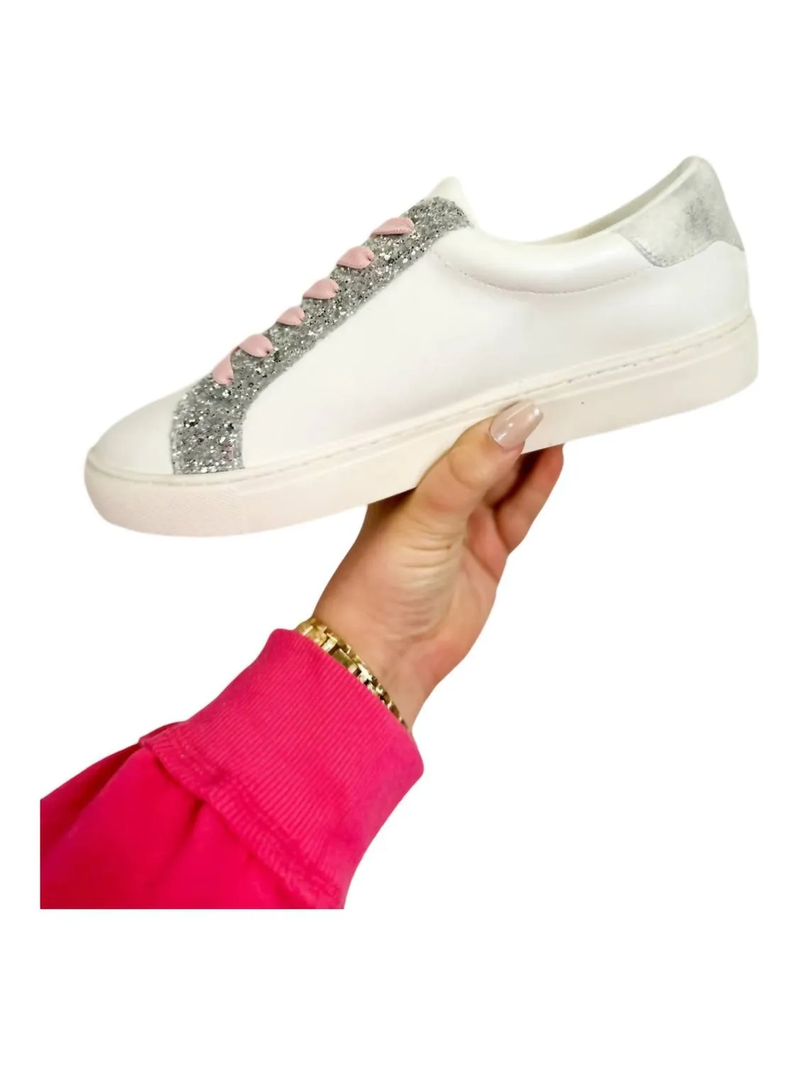 Women's Supernova Star Sneakers In Silver Glitter